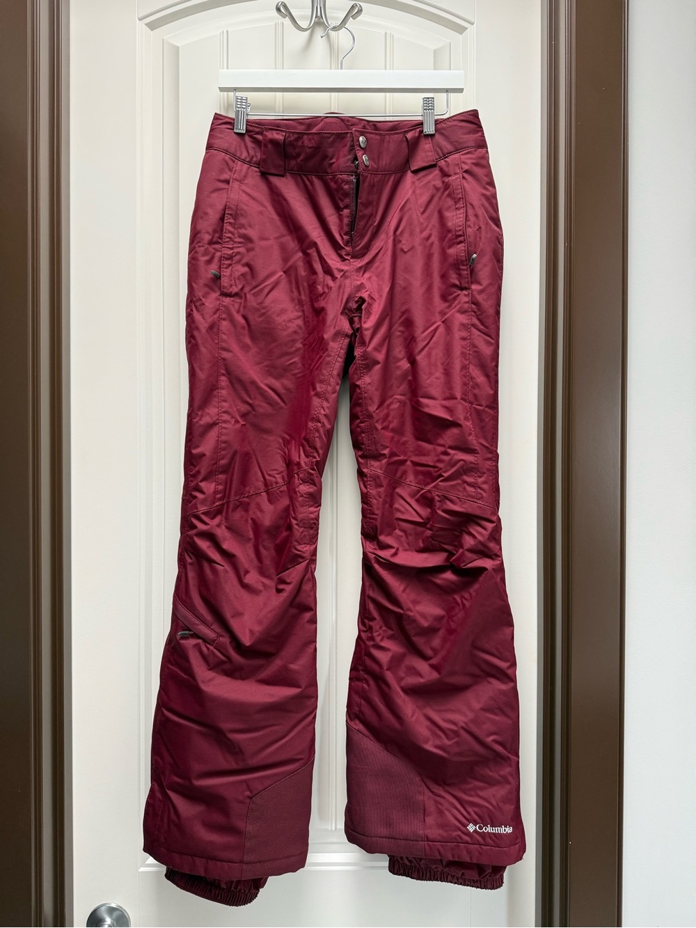 Columbia Women's Wine Red Wide Leg Snow Pants